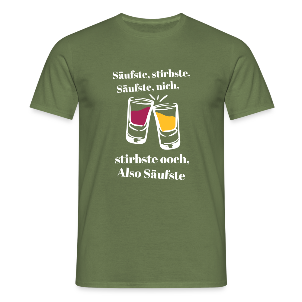 Säufste - Männer Premium T-Shirt - Militärgrün