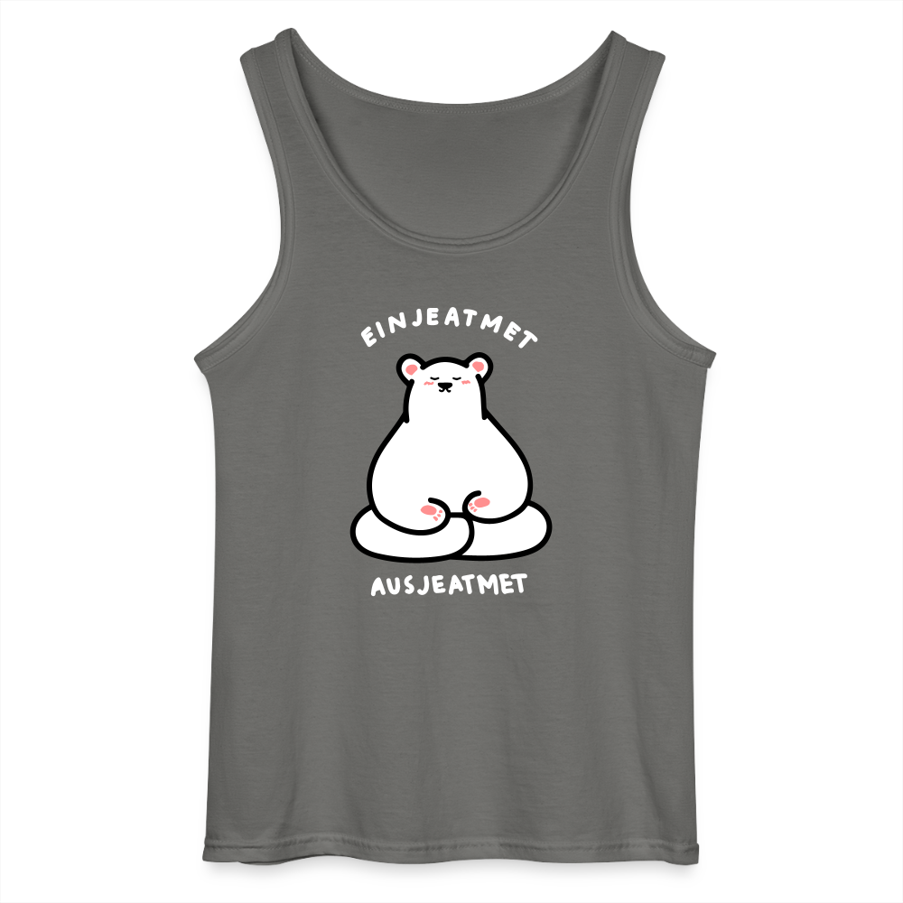 Einjeatmet - Männer Tank Top - Anthrazit