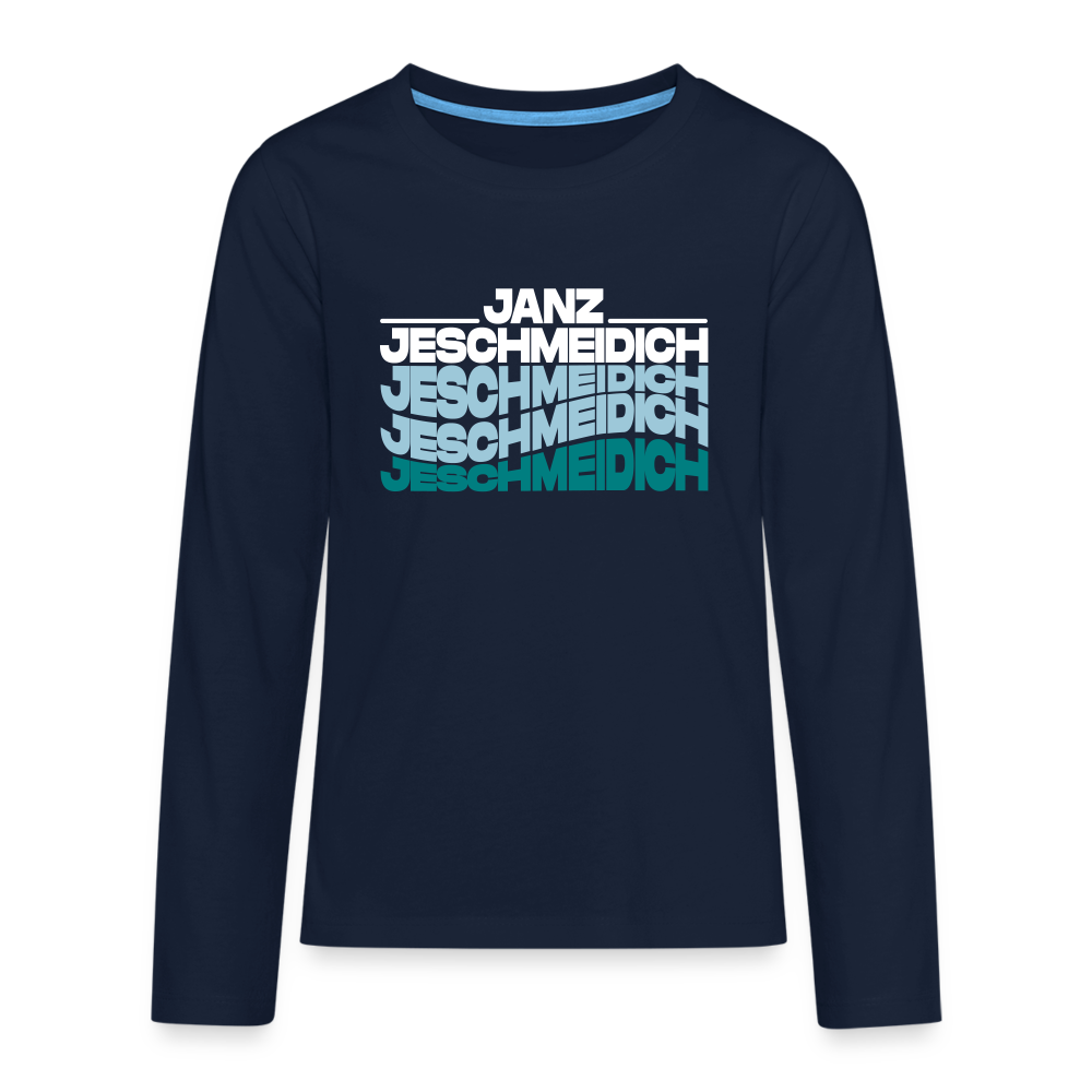 Janz Jeschmeidich - Teenager Langarmshirt - Navy