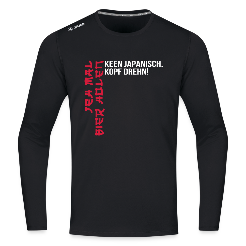 Jeh mal Bier holen! - Männer Sport Langamshirt - Schwarz