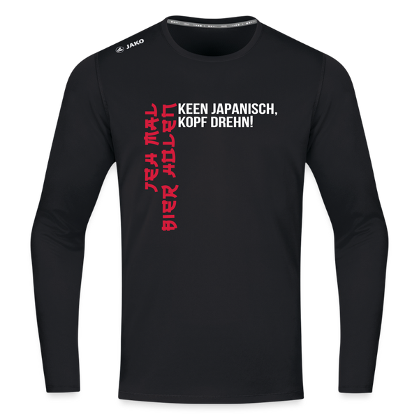 Jeh mal Bier holen! - Männer Sport Langamshirt - Schwarz