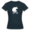 Fahrradbär - Frauen Premium T-Shirt - Navy