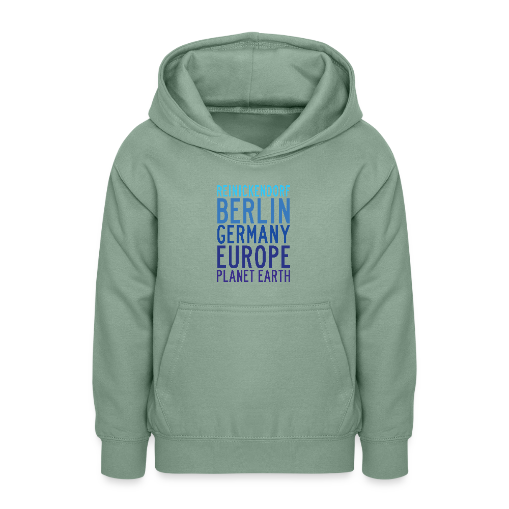 Reinickendorf Planet Earth - Teenager Hoodie - Graugrün
