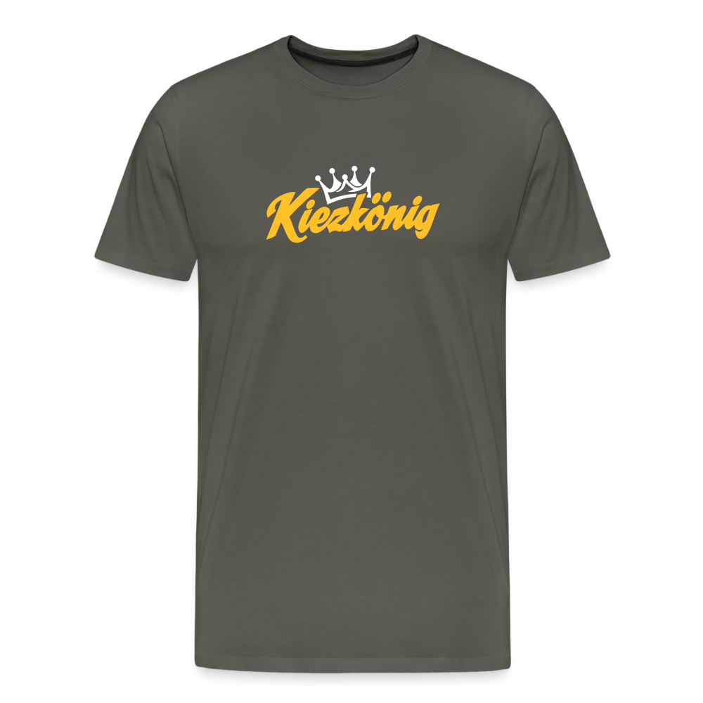 Kiezkönig - Männer Premium T-Shirt - Asphalt