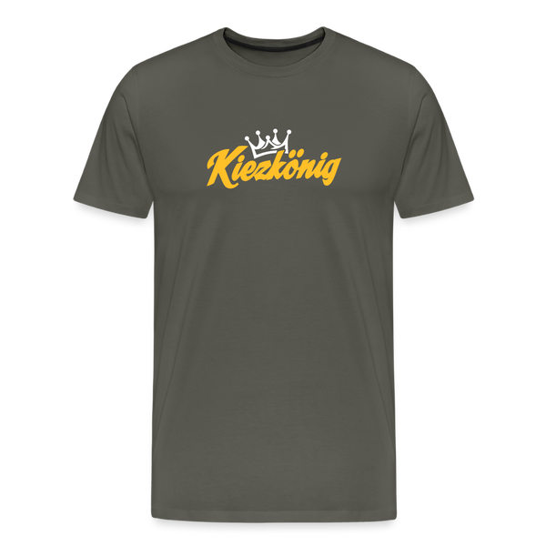Kiezkönig - Männer Premium T-Shirt - Asphalt