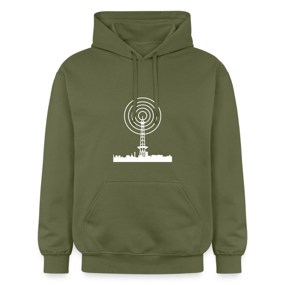 Funkturm im Fokus - Hoodie - Militärgrün