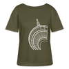 Der Turm von unten - weiß - Relaxed Rundhals Frauen Bio-T-Shirt - Khaki