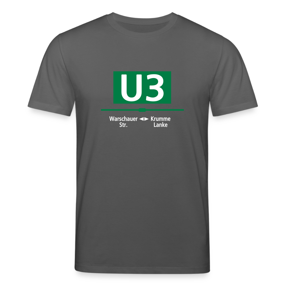 U3 - Unisex Bio T-Shirt - Anthrazit