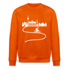 Aus der Stadt - Unisex Bio Sweatshirt - Tieforange