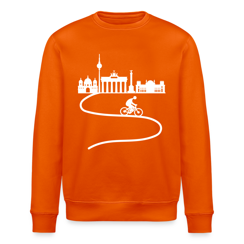 Aus der Stadt - Unisex Bio Sweatshirt - Tieforange