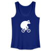 Fahrradbär - Frauen Bio Tank Top - Königsblau