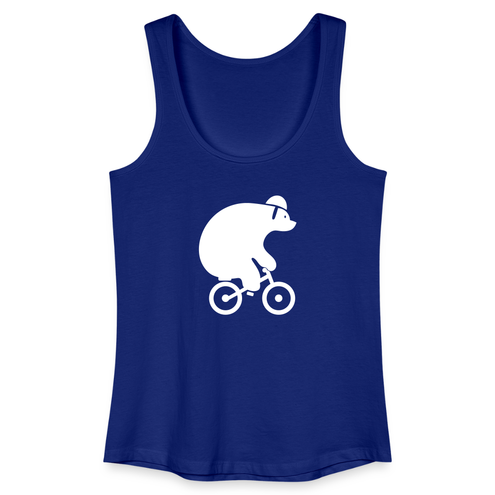 Fahrradbär - Frauen Bio Tank Top - Königsblau