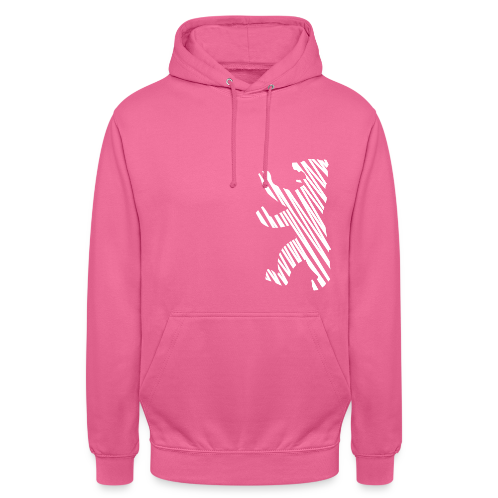 Berliner Bär im Netz - weiß - Unisex Hoodie - Pink
