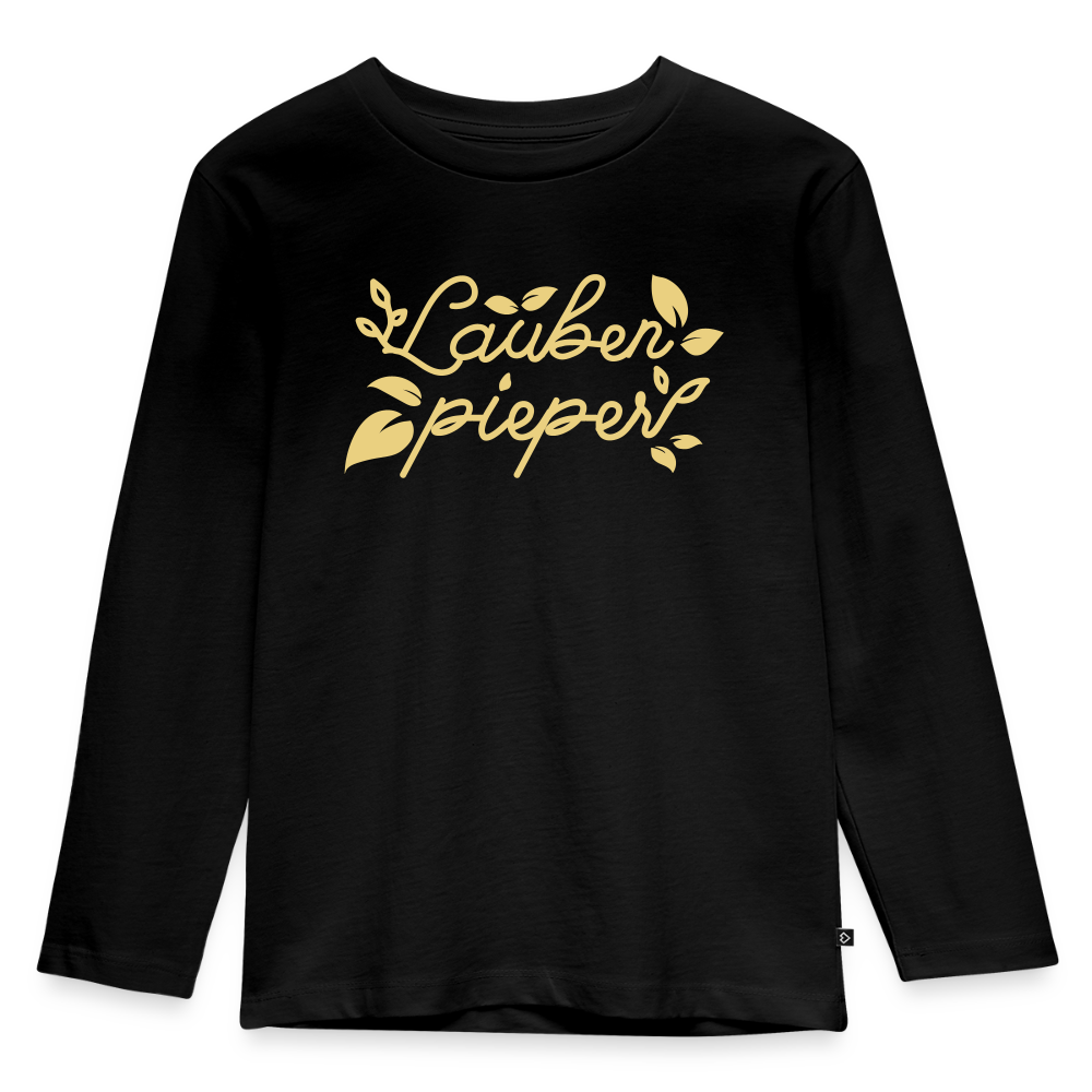 Lauben pieper - Kinder Langarmshirt - Schwarz