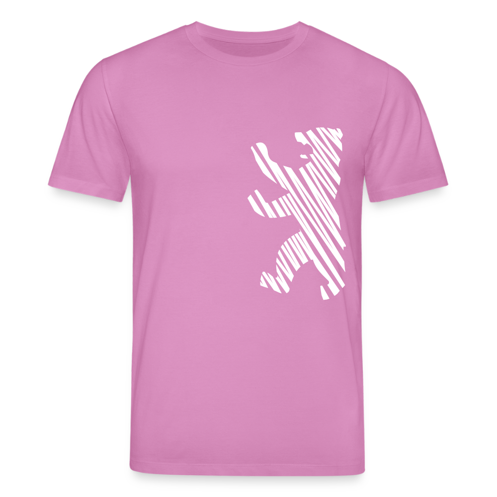 Berliner Bär im Netz - weiß - Unisex Bio T-Shirt - Pink
