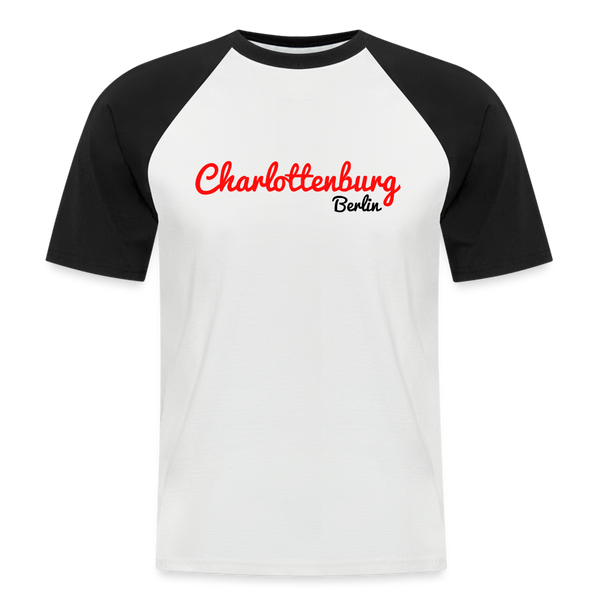 Charlottenburg Berlin - Männer Baseball T-Shirt - Weiß/Schwarz