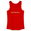 Nett kann ick och, bringtabanüscht! - Frauen Bio Tank Top - Rot