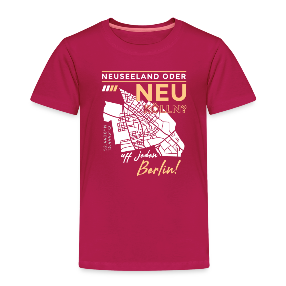 Neuseeland oder Neukölln - Kinder Premium T-Shirt - dunkles Pink