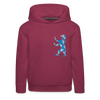 Berliner Bär Geometrie - Kinder Premium Hoodie - Bordeaux