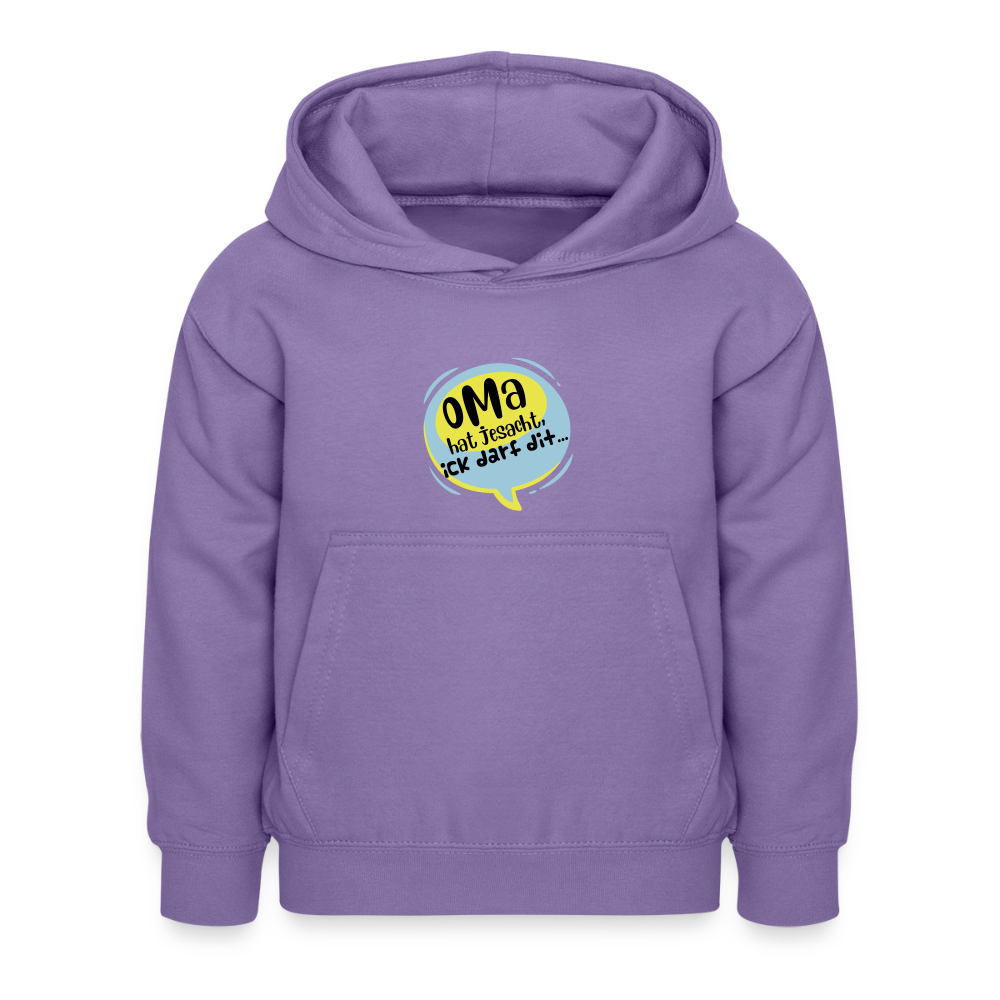Oma hat jesacht - Kinder Hoodie - Lavendel