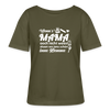 Wenn's Mama wees - Relaxed Rundhals Frauen Bio-T-Shirt - Khaki