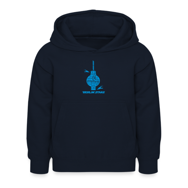 Berlin Stars - Blau - Kinder Hoodie - Navy