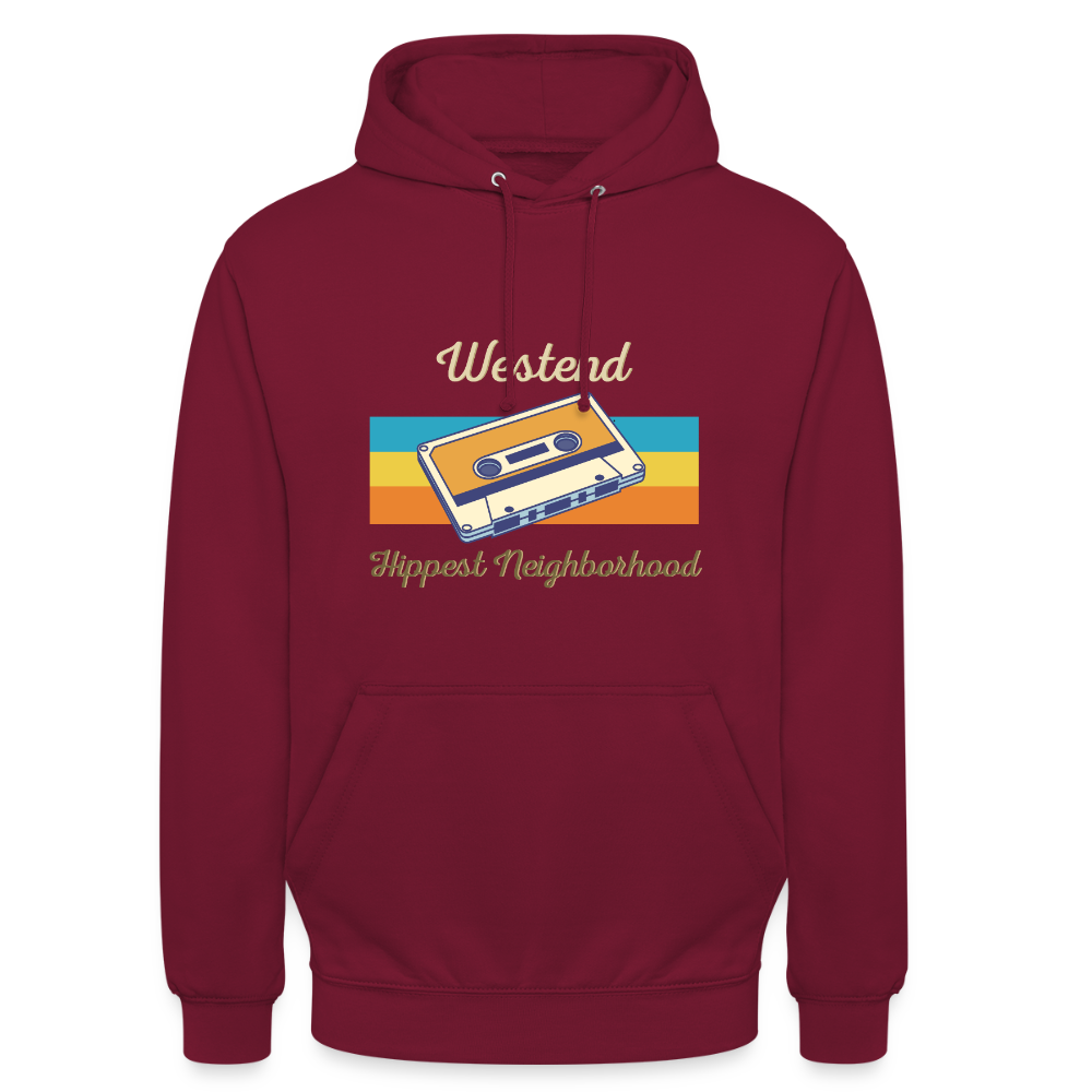 Westend Hippest Neighborhood - Unisex Hoodie - Bordeaux