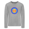 Steglitz Retro - Kinder Langarmshirt - Grau meliert