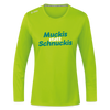 Muckis statt Schnuckis - Frauen Sport Langarmshirt - Neongrün