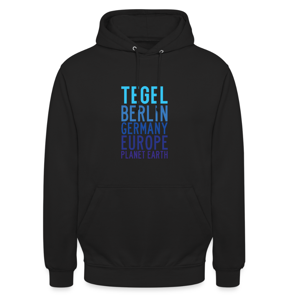 Tegel Planet Earth - Unisex Hoodie - Schwarz