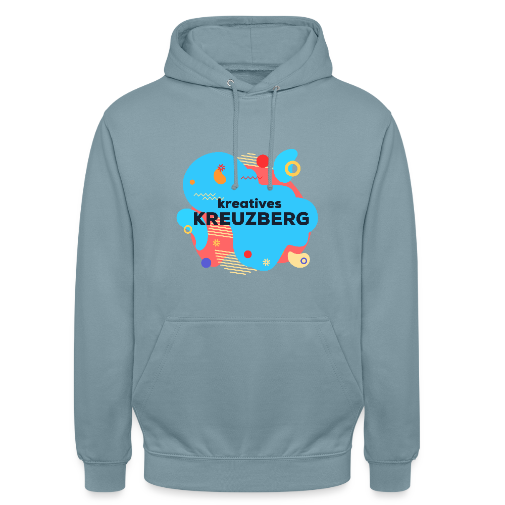 Kreatives Kreuzberg - Unisex Hoodie - Nebelblau