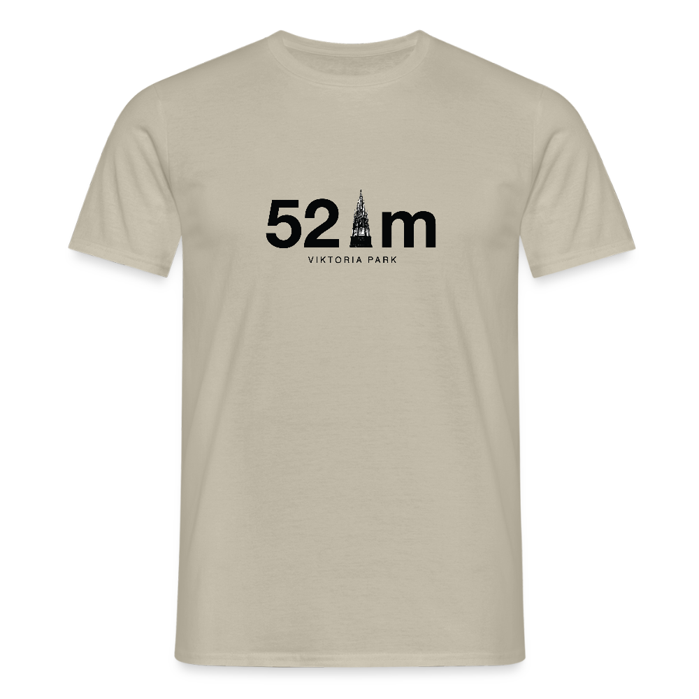 52 m Viktoria Park - Männer Premium T-Shirt - Sandbeige