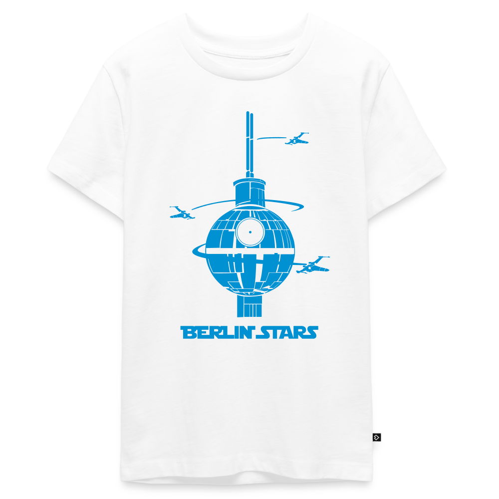 Berlin Stars - Blau - Teenager Premium T-Shirt - Weiß