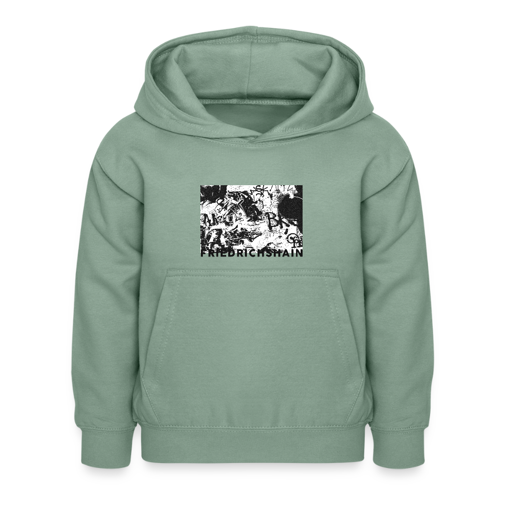 Friedrichshain Graffiti - Kinder Hoodie - Graugrün