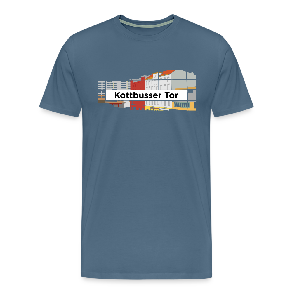 Kottbusser Tor - Männer Premium T-Shirt - Blaugrau