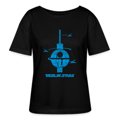 Berlin Stars - Blau - Relaxed Rundhals Frauen Bio-T-Shirt