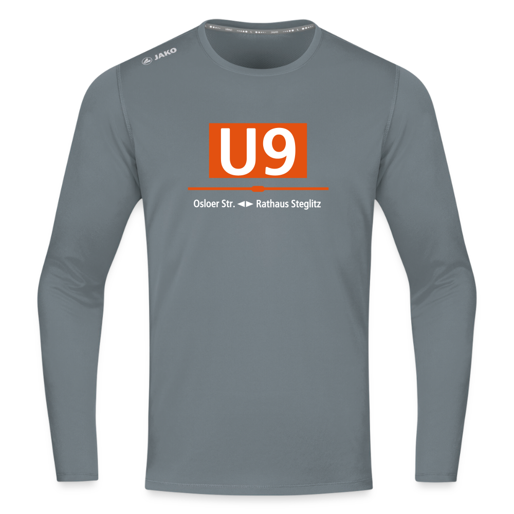 U9 - Männer Sport Langamshirt - Grau