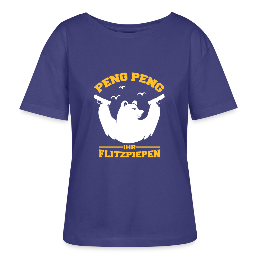 Peng Peng - Relaxed Rundhals Frauen Bio-T-Shirt - Dämmerung