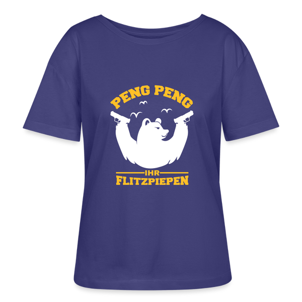 Peng Peng - Relaxed Rundhals Frauen Bio-T-Shirt - Dämmerung