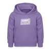 Sorry, ick bin spät. Hatte keen Bock. - Kinder Hoodie - Lavendel