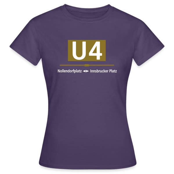 U4 - Frauen Premium T-Shirt - Dunkellila