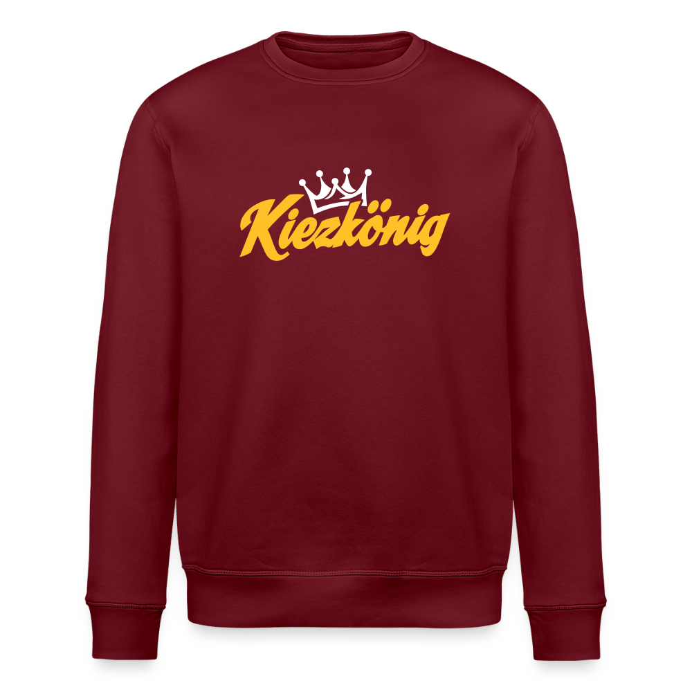 Kiezkönig - Unisex Bio Sweatshirt - Burgunderrot
