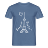 Eiffelturm in Berlin Bonjour - Männer Premium T-Shirt - Taubenblau