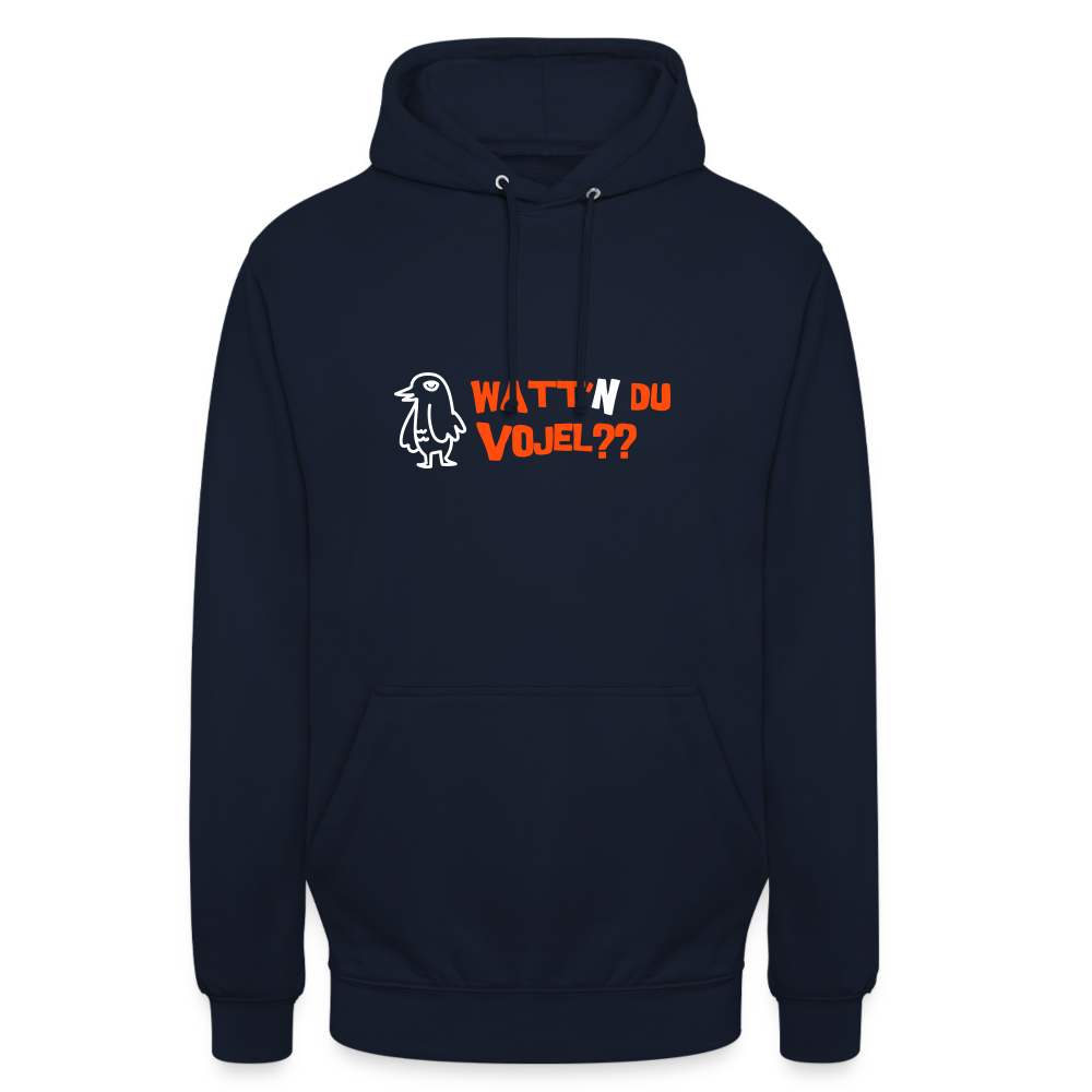 Watt'n du Vojel - Unisex Hoodie - Navy