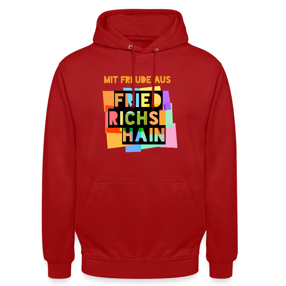 Freude aus Friedrichshain - Unisex Hoodie - Rot