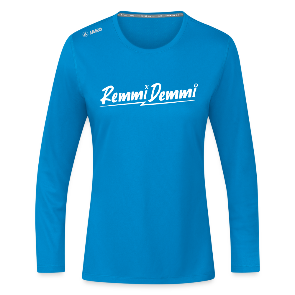Remmi Demmi - Frauen Sport Langarmshirt - Saphirblau