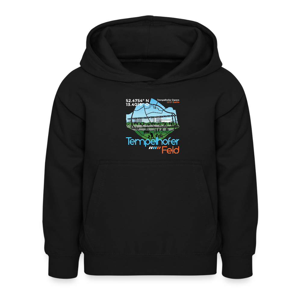 Tempelhofer Feld - Kinder Hoodie - Schwarz