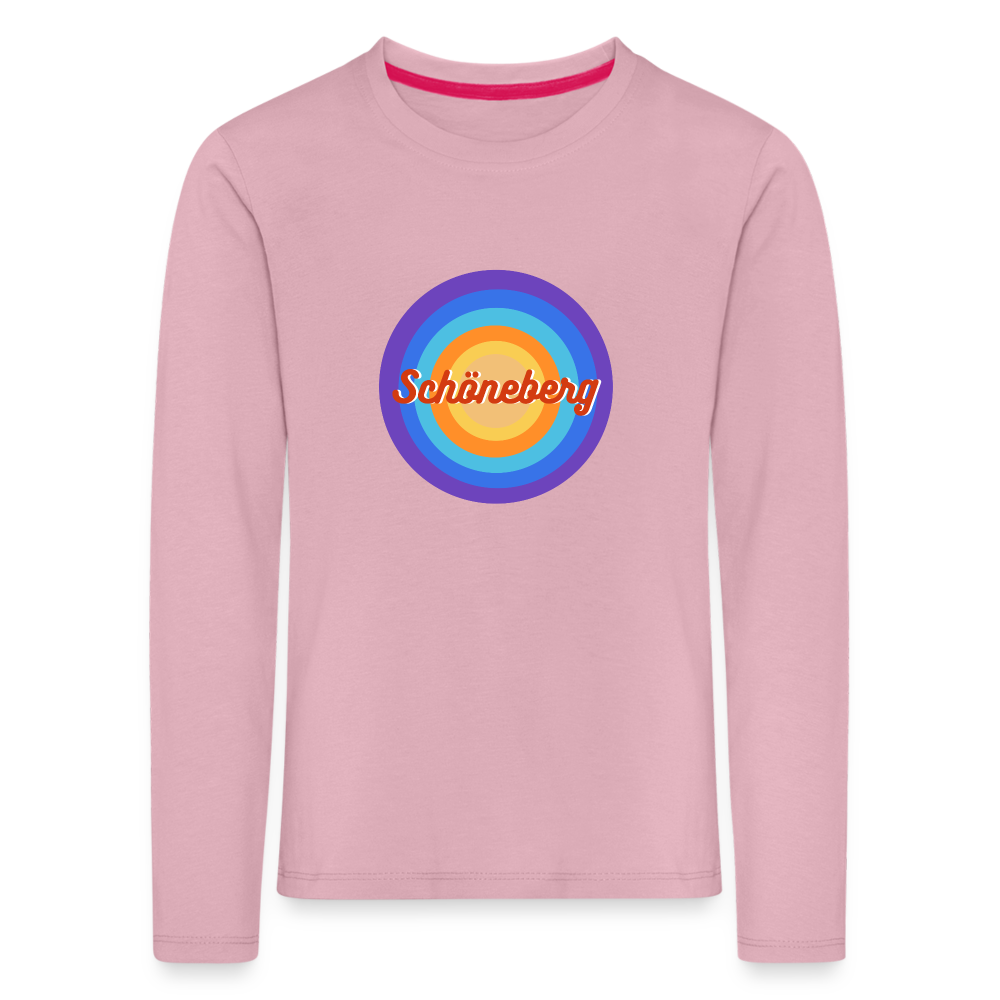 Schöneberg retro - Kinder Langarmshirt - Hellrosa