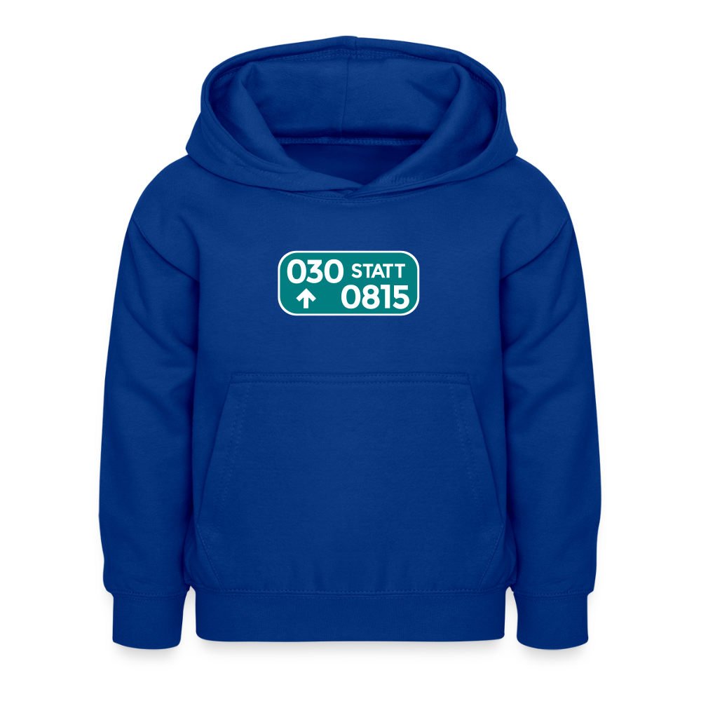 030 statt 0815 - Kinder Hoodie - Royalblau