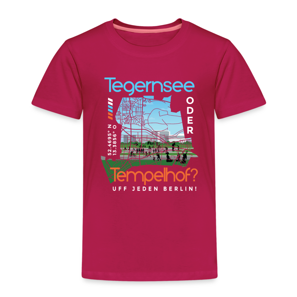 Tegernsee oder Tempelhof - Kinder Premium T-Shirt - dunkles Pink